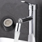 Modern Sink Faucet Copper Lever Handle Low Arc Pull Out Sink Faucet