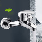 Modern Silver Bathtub Spout Single-Hole and Two-Hole Installation Faucet