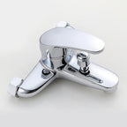 Modern Silver Bathtub Spout Single-Hole and Two-Hole Installation Faucet