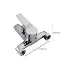 Modern Silver Bathtub Spout Single-Hole and Two-Hole Installation Faucet