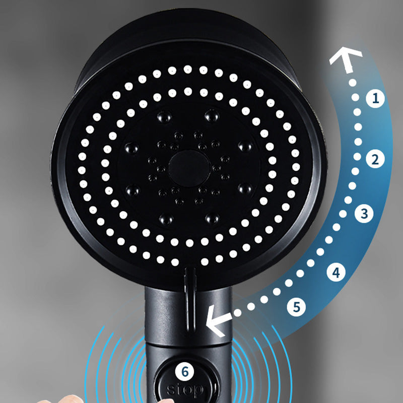 Plastic Handheld Showerhead Bathroom Adjustable Spray Pattern Showerhead