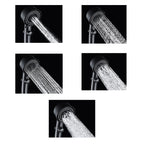 Plastic Handheld Showerhead Bathroom Adjustable Spray Pattern Showerhead