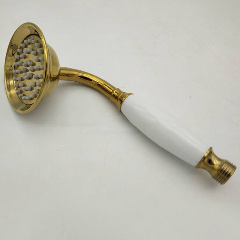 Traditional Handheld Shower Head with Hose Polished Brass Wall Mounted Shower Head