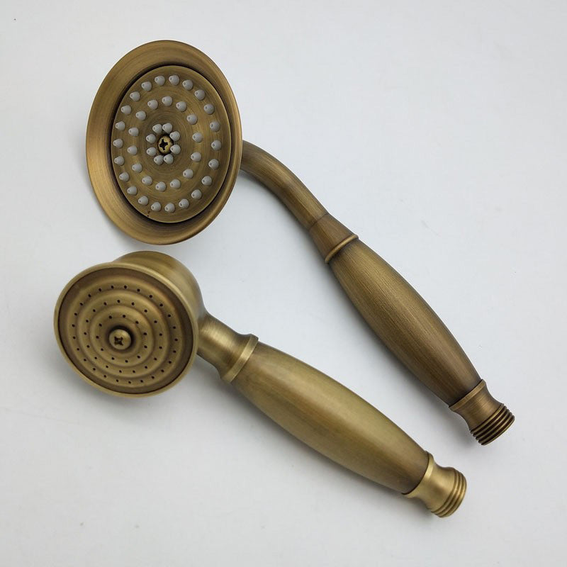 Traditional Handheld Shower Head with Hose Polished Brass Wall Mounted Shower Head