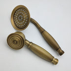 Traditional Handheld Shower Head with Hose Polished Brass Wall Mounted Shower Head
