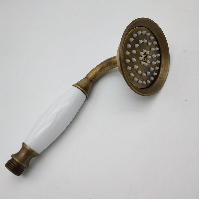 Traditional Handheld Shower Head with Hose Polished Brass Wall Mounted Shower Head