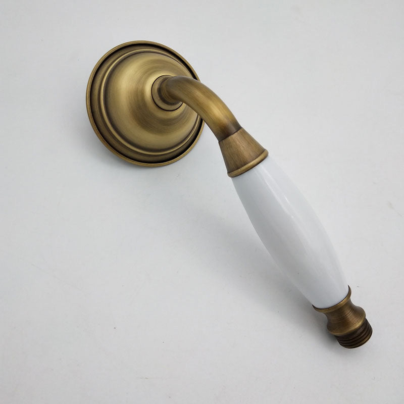 Traditional Handheld Shower Head with Hose Polished Brass Wall Mounted Shower Head