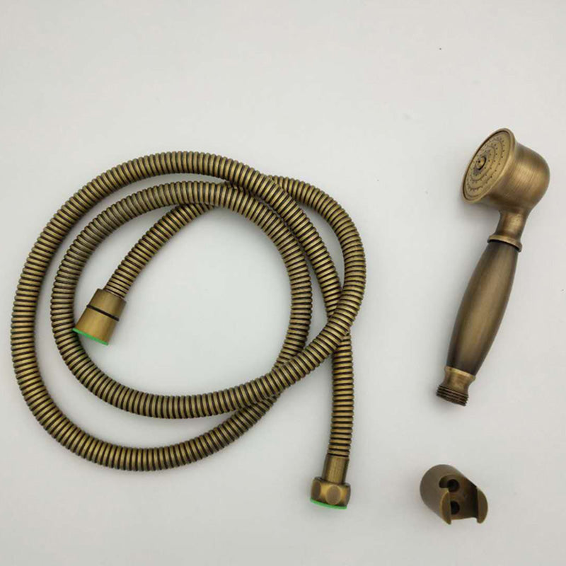Traditional Handheld Shower Head with Hose Polished Brass Wall Mounted Shower Head