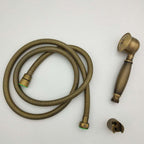 Traditional Handheld Shower Head with Hose Polished Brass Wall Mounted Shower Head
