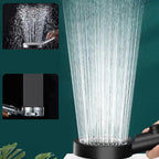 Round Handheld Shower Head Plastic Adjustable Spray Pattern Shower Head for Home