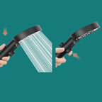 Round Handheld Shower Head Plastic Adjustable Spray Pattern Shower Head for Home