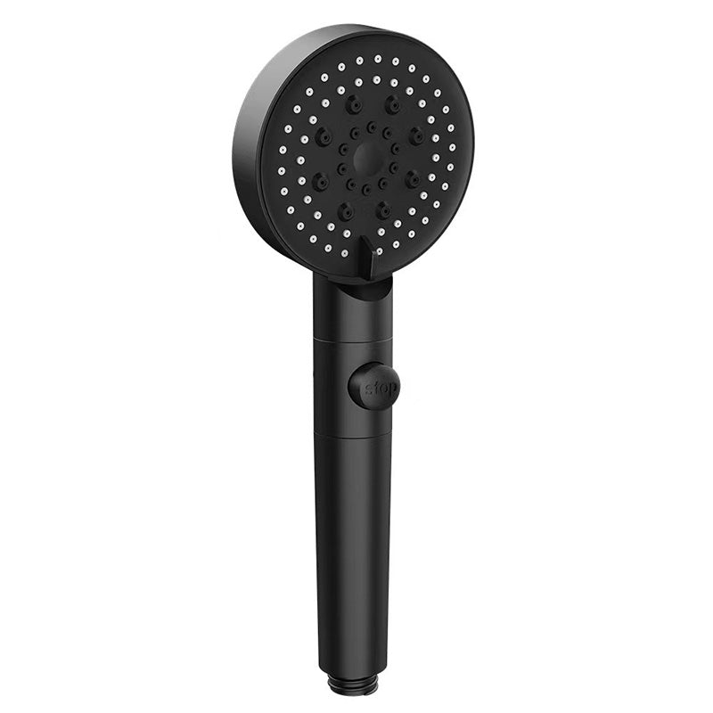 Round Handheld Shower Head Plastic Adjustable Spray Pattern Shower Head for Home