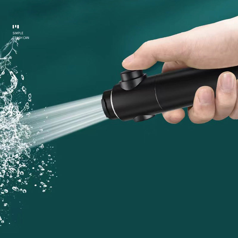 Round Handheld Shower Head Plastic Adjustable Spray Pattern Shower Head for Home