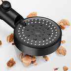 Round Handheld Showerhead Plastic Adjustable Spray Pattern Showerhead for Home