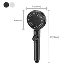Round Handheld Shower Head Plastic Adjustable Spray Pattern Shower Head for Home