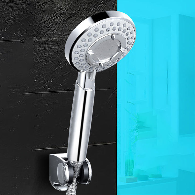 Silver Hand Shower 3 Jets Stainless Steel Wall-Mounted Shower Head
