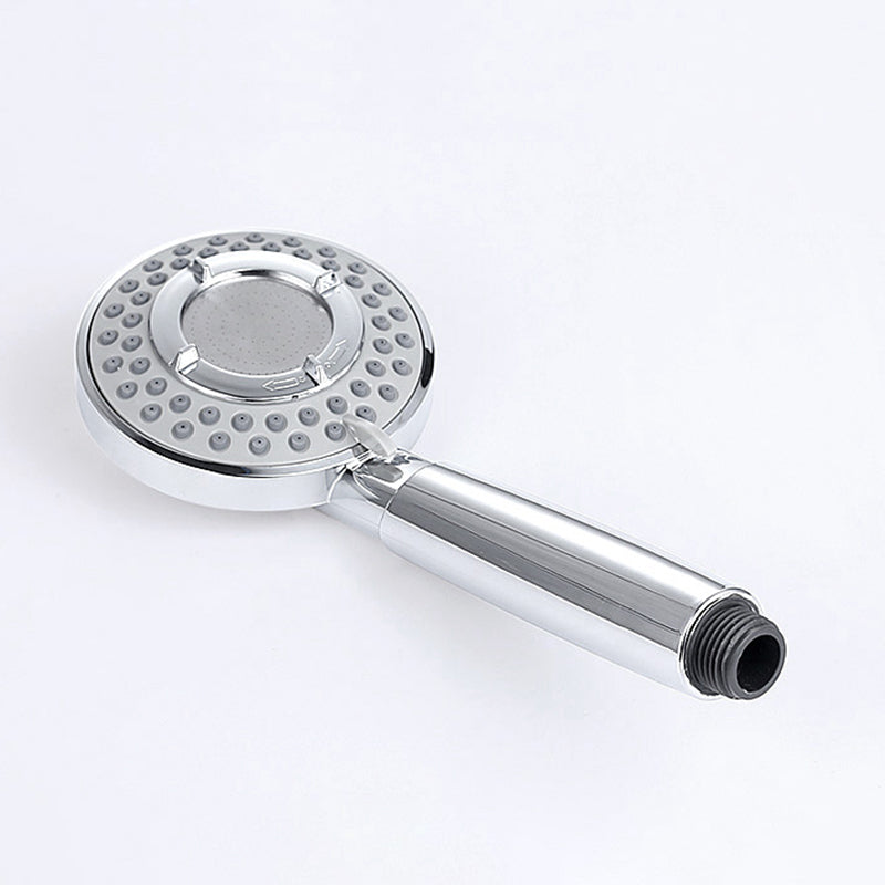 Silver Hand Shower 3 Jets Stainless Steel Wall-Mounted Shower Head