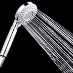 Silver Hand Shower 3 Jets Stainless Steel Wall-Mounted Shower Head