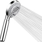 Silver Hand Shower 3 Jets Stainless Steel Wall-Mounted Shower Head
