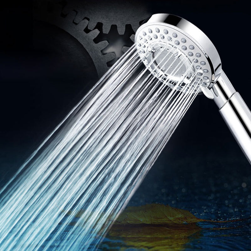 Silver Hand Shower 3 Jets Stainless Steel Wall-Mounted Shower Head