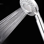 Silver Hand Shower 3 Jets Stainless Steel Wall-Mounted Shower Head
