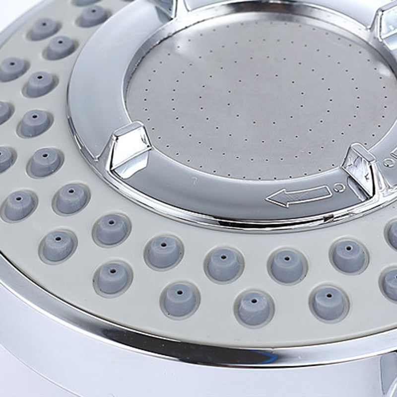 Silver Hand Shower 3 Jets Stainless Steel Wall-Mounted Shower Head