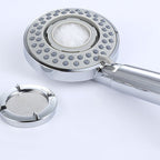 Silver Hand Shower 3 Jets Stainless Steel Wall-Mounted Shower Head
