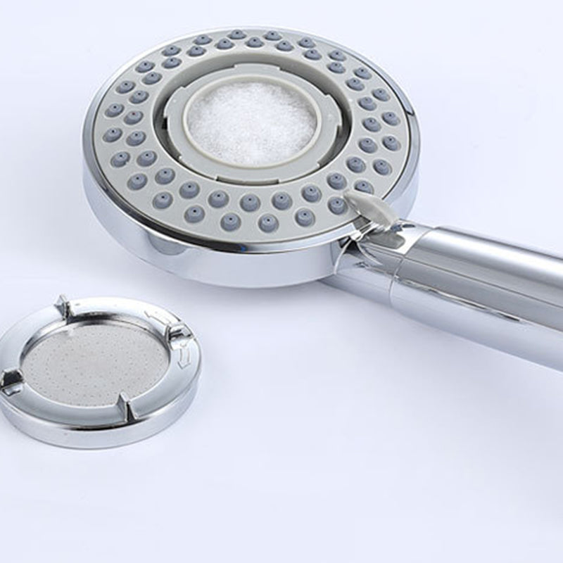 Silver Hand Shower 3 Jets Stainless Steel Wall-Mounted Shower Head