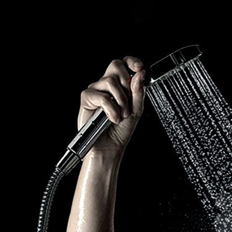 Silver Hand Shower 3 Jets Stainless Steel Wall-Mounted Shower Head