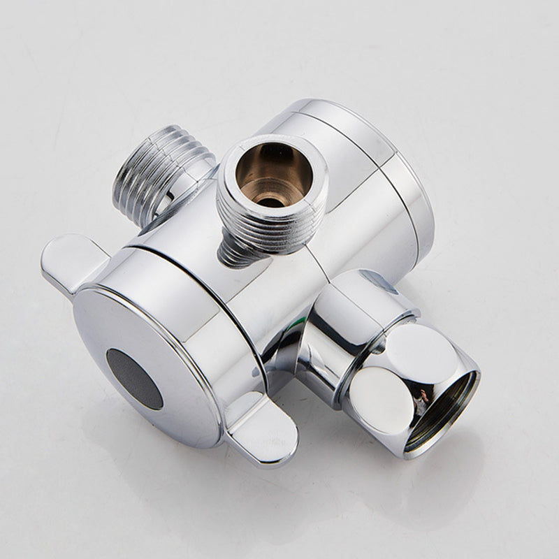 Silver Square Double Shower Head Modern Water Filtration Wall Mounted Shower Head