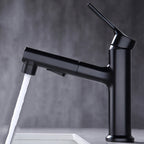 Round Vessel Sink Bathroom Faucet Simple Style Faucet with Brass Material