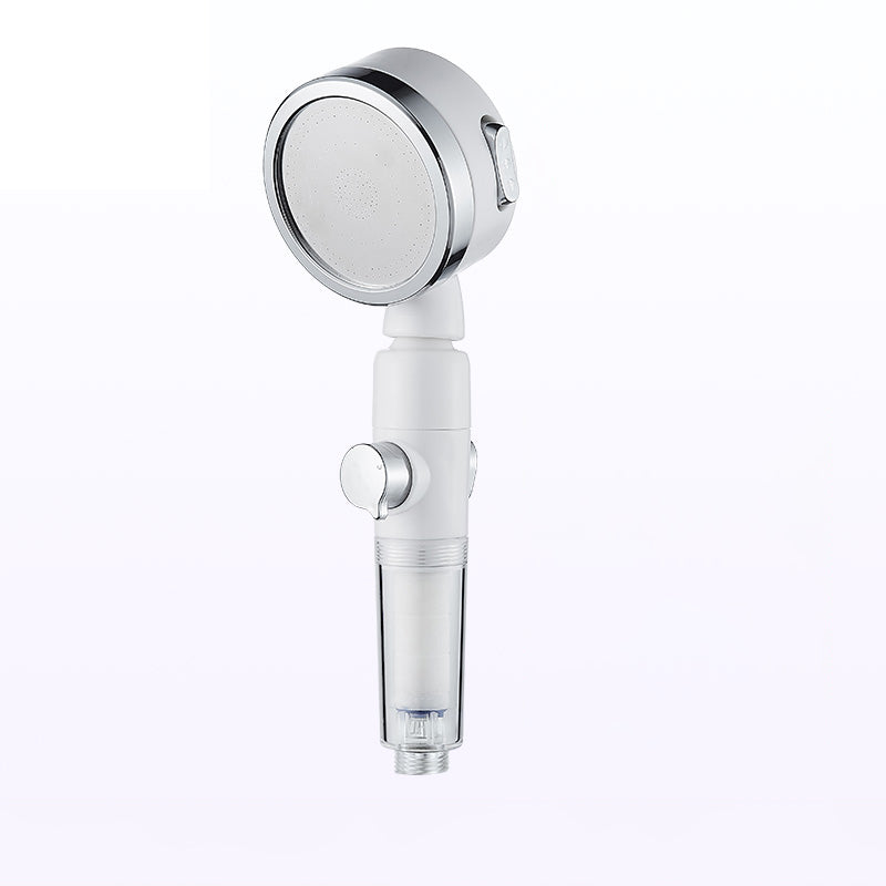 Modern Handheld Shower Head Silver Round Standard Shower Heads