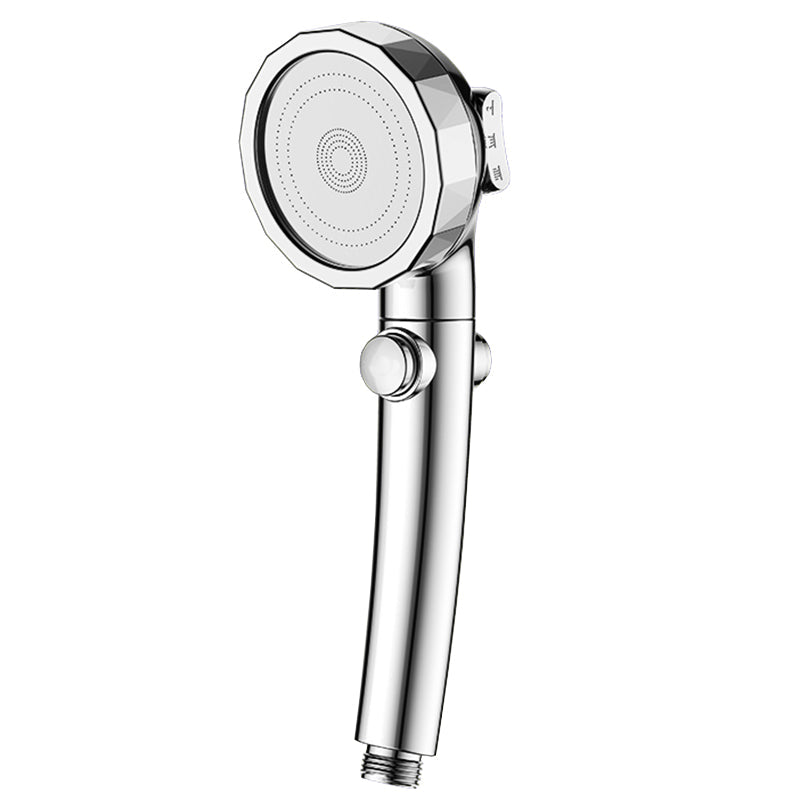 Modern Handheld Shower Head Silver Round Standard Shower Heads