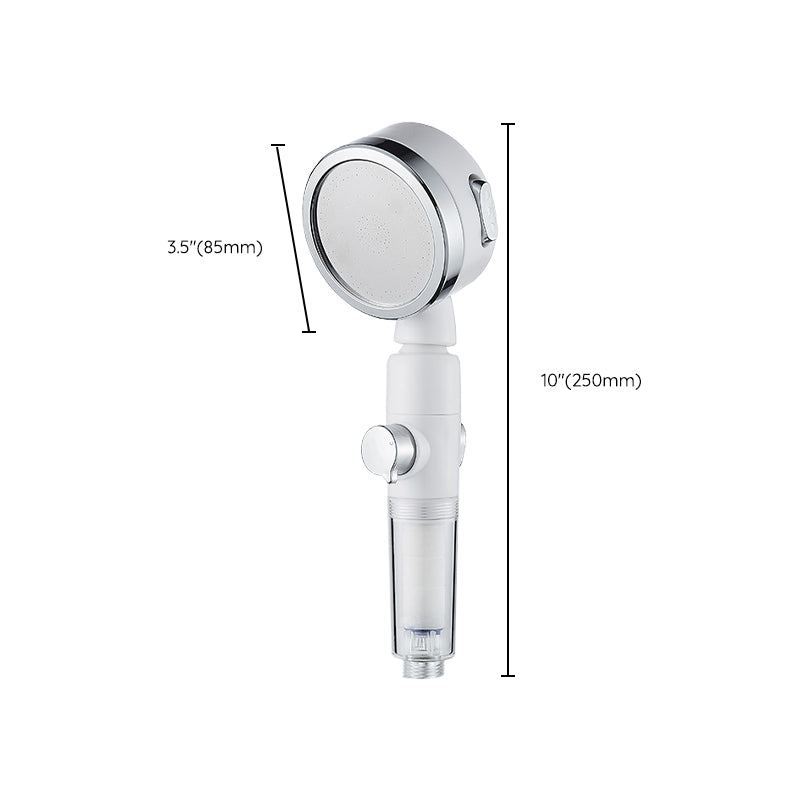Modern Handheld Shower Head Silver Round Standard Shower Heads
