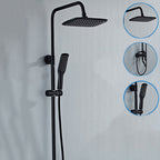 Modern adjustable swivel shower head metal shower fixture on the wall