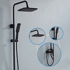 Modern adjustable swivel shower head metal shower fixture on the wall
