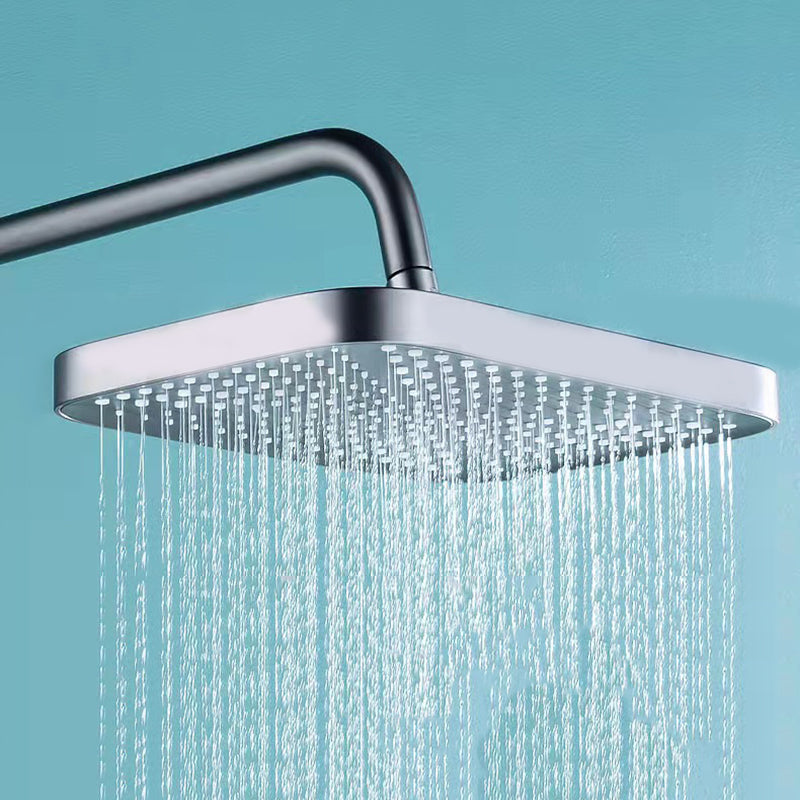Modern adjustable swivel shower head metal shower fixture on the wall