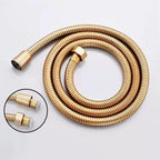 Modern adjustable swivel shower head metal shower fixture on the wall