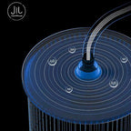 Modern adjustable swivel shower head metal shower fixture on the wall