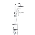 Modern adjustable swivel shower head metal shower fixture on the wall