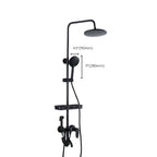 Modern adjustable swivel shower head metal shower fixture on the wall