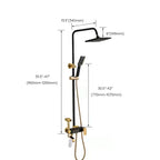 Modern adjustable swivel shower head metal shower fixture on the wall