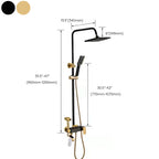 Modern adjustable swivel shower head metal shower fixture on the wall