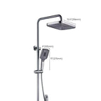 Modern adjustable swivel shower head metal shower fixture on the wall