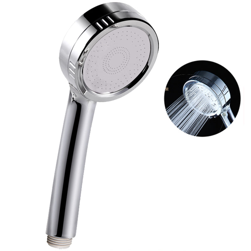 Modern handheld shower head 5 spray patterns chrome round wall mounted shower head