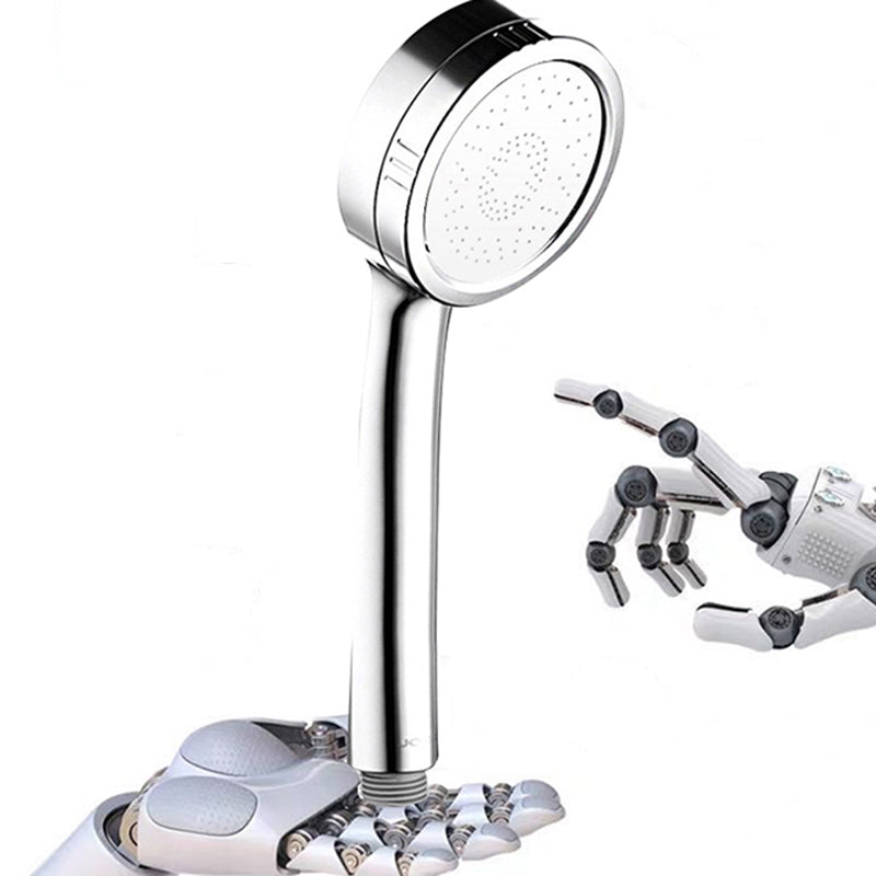 Modern hand shower head 5 spray patterns Chrome Round Wall mounted shower head