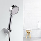 Modern hand shower head 5 spray patterns Chrome Round Wall mounted shower head