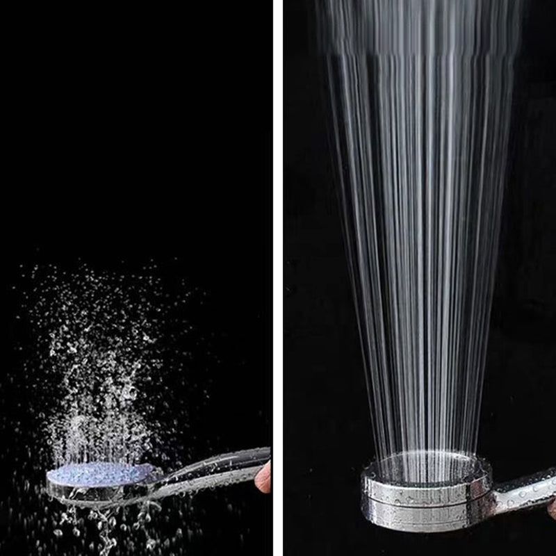 Modern hand shower head 5 spray patterns Chrome Round Wall mounted shower head