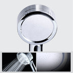 Modern handheld shower head 5 spray patterns chrome round wall mounted shower head