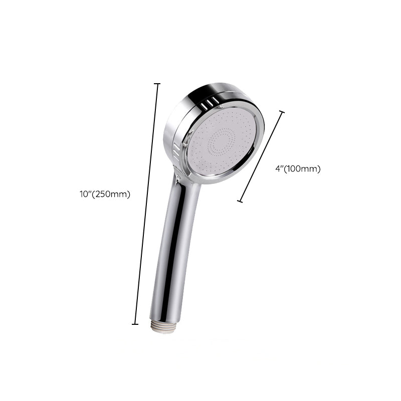 Modern hand shower head 5 spray patterns Chrome Round Wall mounted shower head